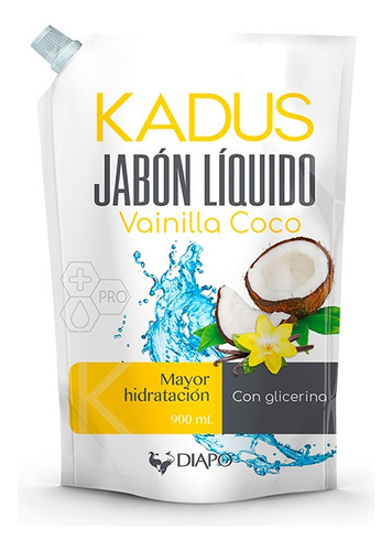 Jabon Líquido Vainilla Coco 900ml Kadus