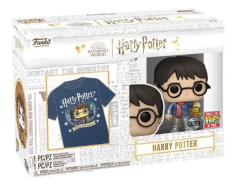 Funko Pop & Tee: Harry Potter - Harry Navidad Talla Xl