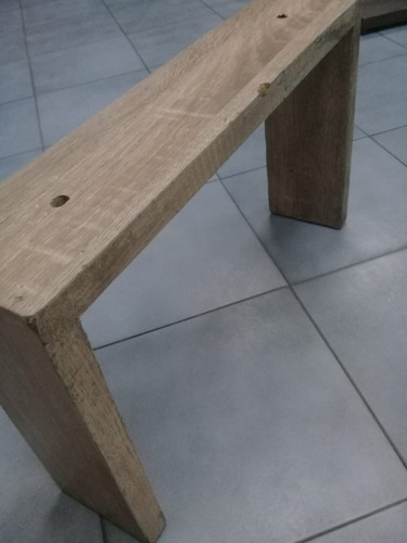 Mesa Ratona Vidrio, Cromo Patas Madera Modelo Elliot Outlet