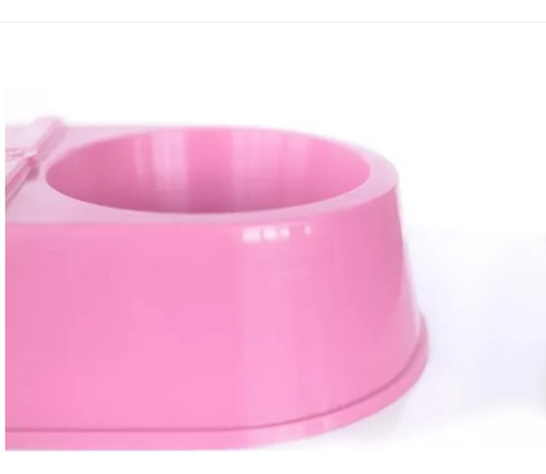 Comedouro Duplo Ração Água 350 Ml Cães Gatos Vasilha Tigela