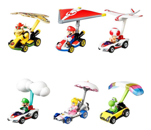 Juguete Hot Wheels De Mario Kart Princess Peach Fundido A Pr
