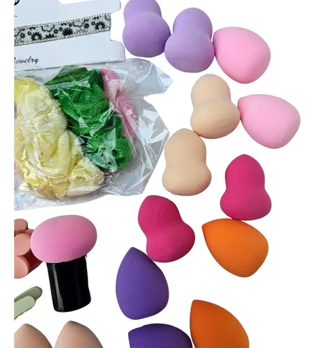 Set Belleza Esponjas Maquillaje Pinches Skincare Regalo