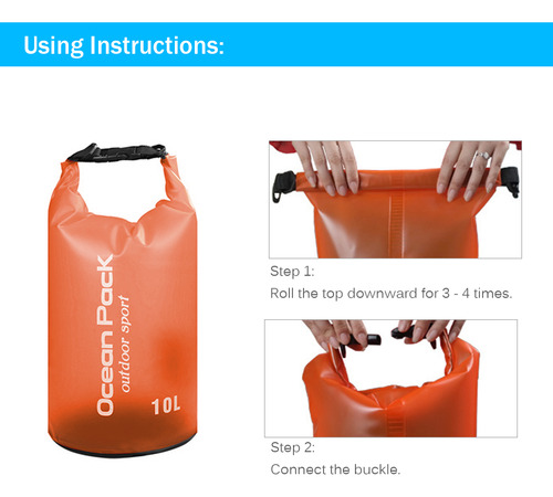 Mochila Impermeable De Pvc Plegable De 2l/5l/10l/15l/20l Par
