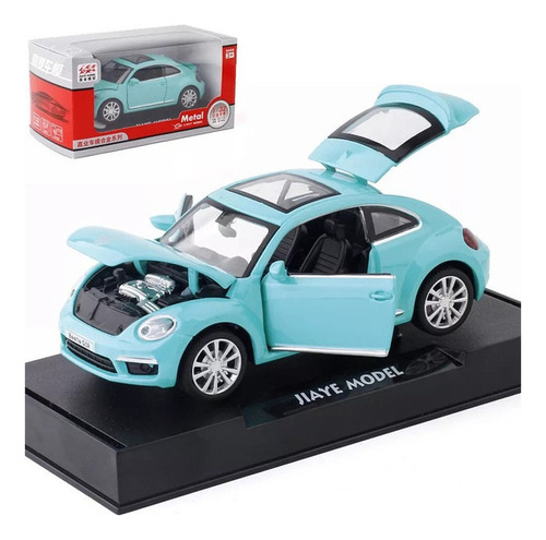 Volkswagen Beetle Miniatura Metal Autos Con Luz Y Sonido B