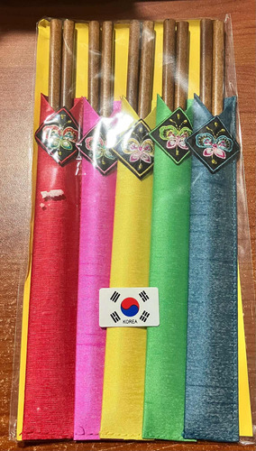 Palillos De Madera Korea-corea. Ideal Para Uso O Regalo