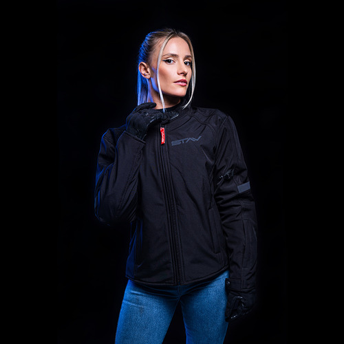 Imagen 3 de 9 de Campera Moto Stav Lady Urban Protection Windblock Softshell