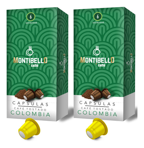 Capsulas Cafe Montibello Colombia Nespresso  Compatible X20u