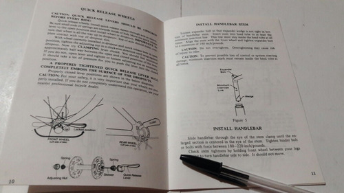 Manual De Instrucciones Para Bicicleta Gt All Terra 1990's (Usado)