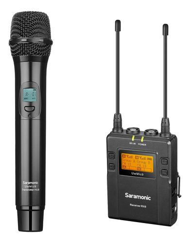 Sistema De Microfono De Mano Inalambrico Uhf Saramonic Co...