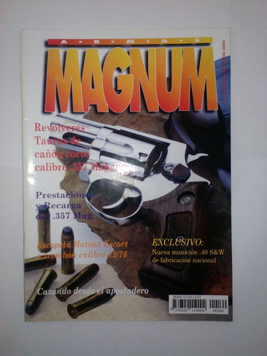 Revista Magnum 160 Revolver Taurus Cañon Corto 357 Magnum