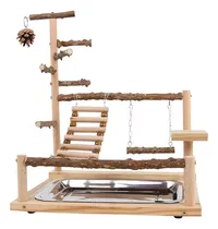 Comprar Playground De Pássaros De Madeira, Suporte De Poleiro De Em