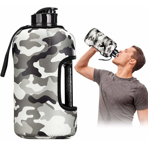 Kaptron Botella De Agua De Gimnasio Con Funda, Botella De Ag