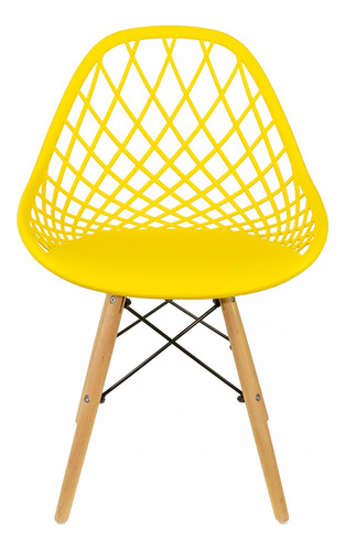 Cadeira Colmeia Amarelo 1118b - Or Design