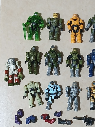 Figura Halo Mega Blocks Lote (detalles) (Usado)