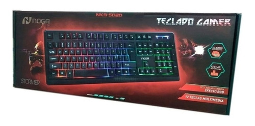 Teclado Noga Gamer Retroiluminado Luces Led Pc Usb Nkb-5020