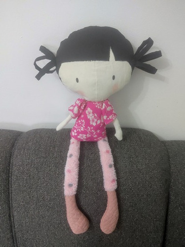 Boneca De Pano Grande Tilda Ragdoll Com Roupinhas Pra Trocar