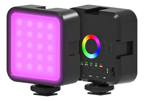 Luz Led Rgb Mini Vlog, Regulable, Con Batería