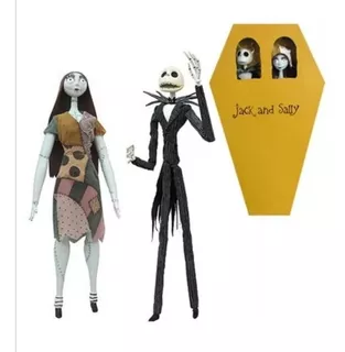 Jack & Sally Coffin Doll Set Nightmare Before Christmas