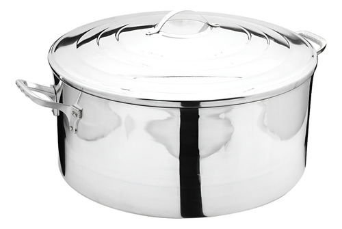 Olla Budinera 50 Cms Aluminio Triple Gruesa 42 Lts Vencort Color Gris
