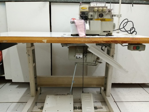 Maquina Overlok 3 Fios Protex 737f 110/220v Usada Bege (Usado)