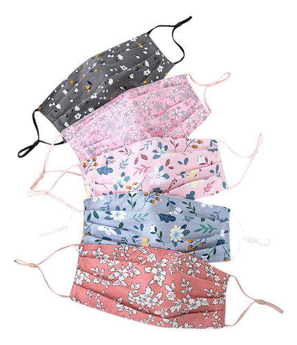 Kjhgk Bandana Reutilizable Estampado Flor Para Cara Lavable