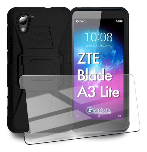 Funda Para Zte Protector Uso Rudo Con Clip