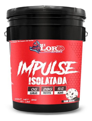 Proteína Whey Hs Hidrolizada Isolate My Lord 6 Kg Sabores Galleta