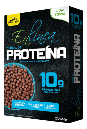 Cereal Bolita Proteína Sabor Chocolate, En Línea, Sin Azúcar