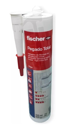 Pegado Total Fischer 10 Seg Multimaterial 310ml Montajes