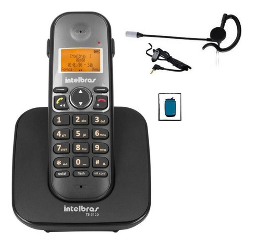 Aparelho Telefone Sem Fio Fixo Intelbras Headset E Viva Voz