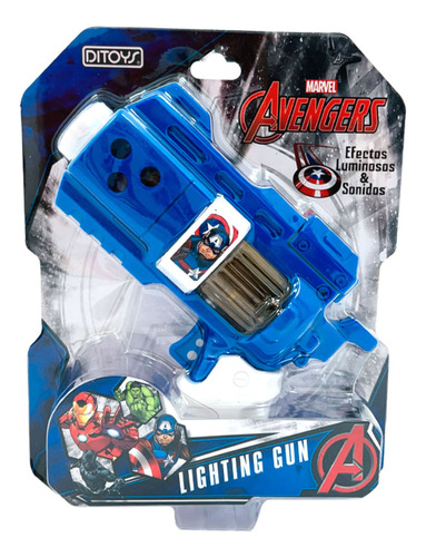 Pistola Lighting Gun Spiderman Avengers Con Luz Y Sonido