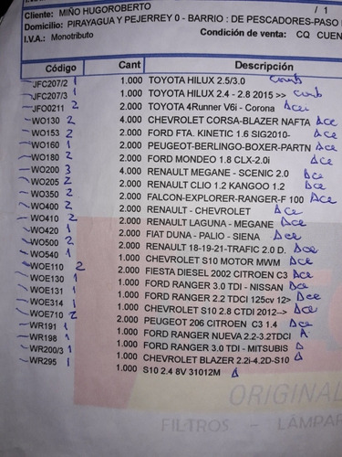 Lote De Filtos,lubricantes Y Herramientas Para Lubricentro