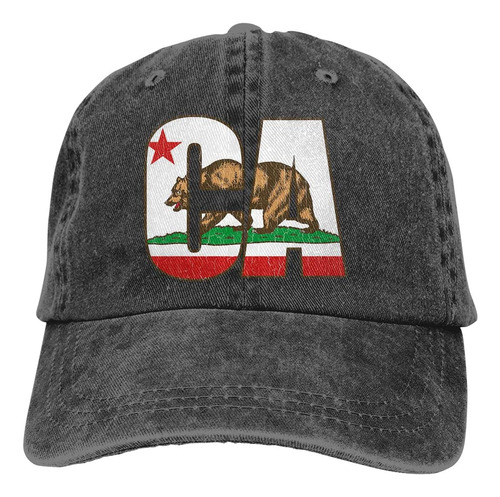 Kzematli Unisex California Bear Flag Sombrero De Mezclilla A