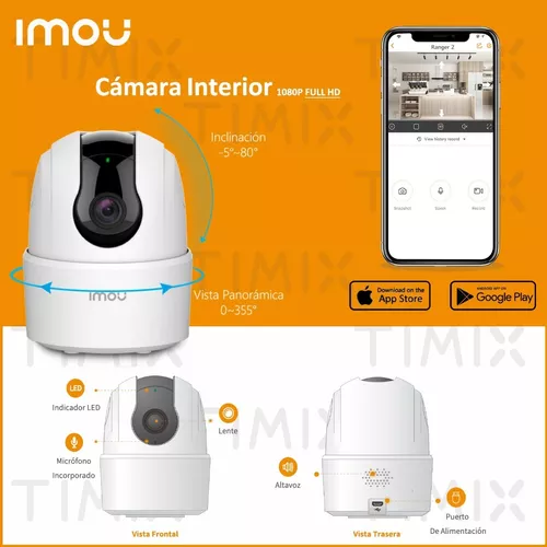 Pack x2 Camara De Seguridad Wifi Inalambrica FHD + YIIoT App