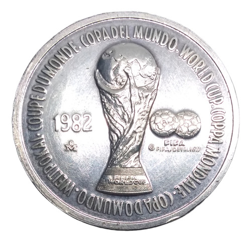 Moneda De Plata Copa Del Mundo 1982 España 1982 Sport Billy 