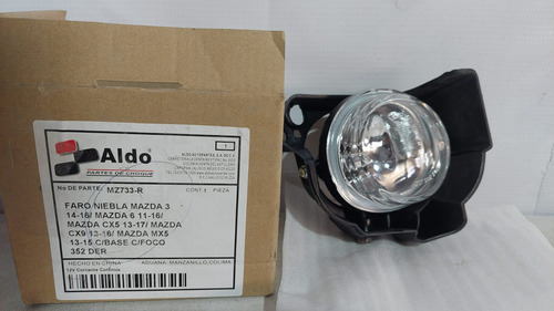 Faro De Niebla Derecho Mazda 3, 6, Cx5, Cx9, Mx5 C/base C/fa Blanco
