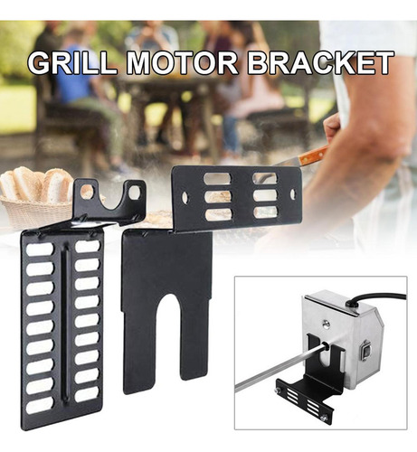Suporte Para Motor De Espeto Rotativo Em Aço Inoxidável