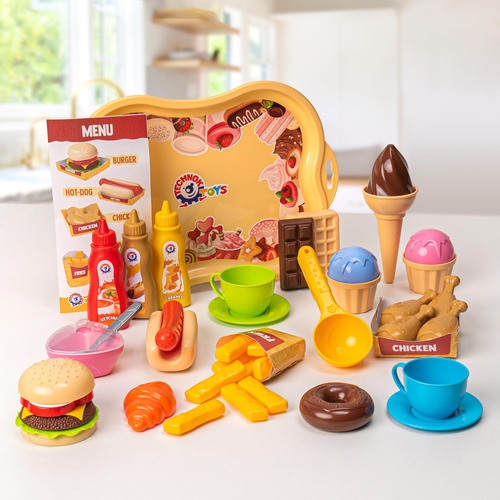 Set De Utensilios De Cocina Y Comida Para Niños, 79 Piezas