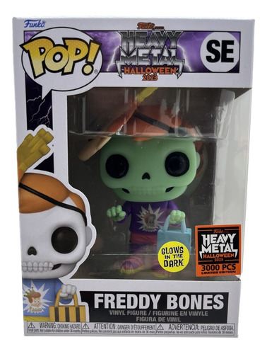 Funko Pop Freddy Bones (glow Exclusivo Heavy Metal 3000pz)