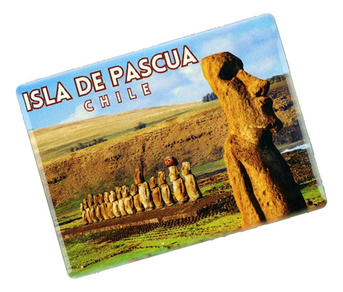 Imanes Cerámicos Destinos Turísticos Chile Color Isla De Pascua