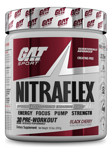 Polvo Gat Sport Nitraflex Advanced Para Antes Del Entrenamie
