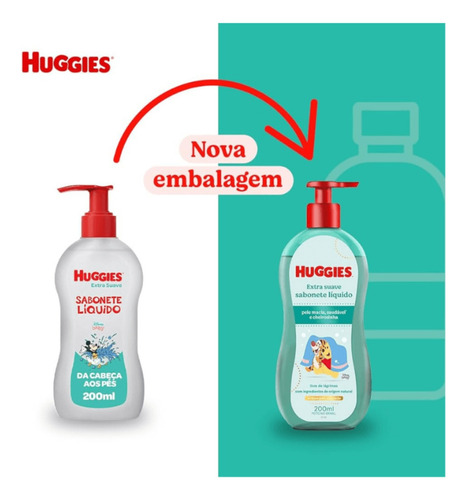 Sabonete Líquido Huggies Turma Da Mônica Extra Suave 200ml