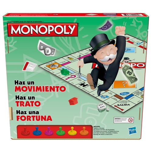 Imagen 8 de 12 de Juego de mesa Monopoly Clásico Hasbro C1009