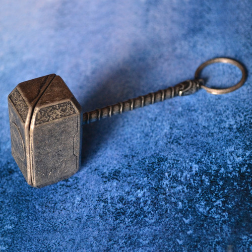 Chaveiro Martelo Mjolnir Vingadores Nerd Super Herói Thor