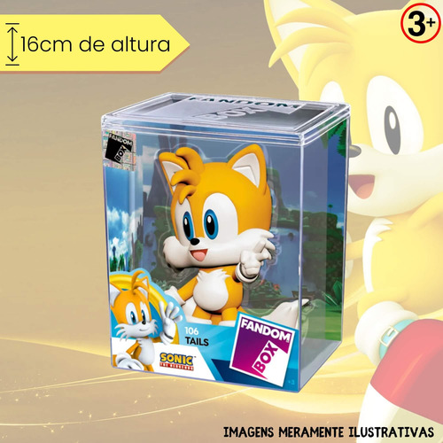Fandom Box Turma Do Sonic Tails Boneco Vinil Lider 3501