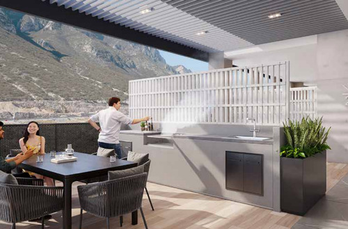 Departamento En Venta En Pedregal De La Huasteca En Santa Catarina
