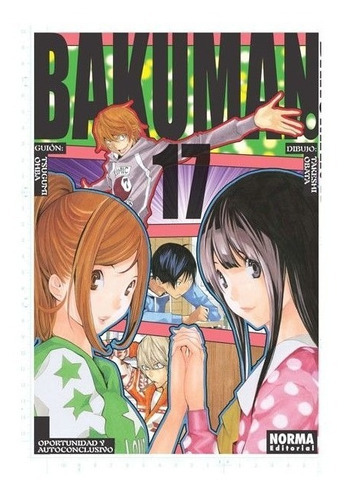 Bakuman No. 17: Bakuman No. 17, De Tsugumi Ohba. Serie Bakuman, Vol. 17. Editorial Norma Comics, Tapa Blanda, Edición 17 En Español, 2013