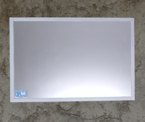 Espejo 60x40 Marco Vidrio Color Blanco Horizontal O Vertical