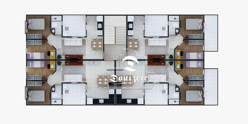 Cobertura Com 2 Dormitórios À Venda, 58 M² Por R$ 275.000,00 - Jardim Utinga - Santo André/sp - Co11761