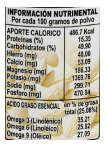 Polvo De Betabel, Ciruela, Almendra, Linaza, Ajonjolí